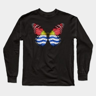 I-Kiribati Flag  Butterfly - Gift for I-Kiribati From Kiribati Long Sleeve T-Shirt